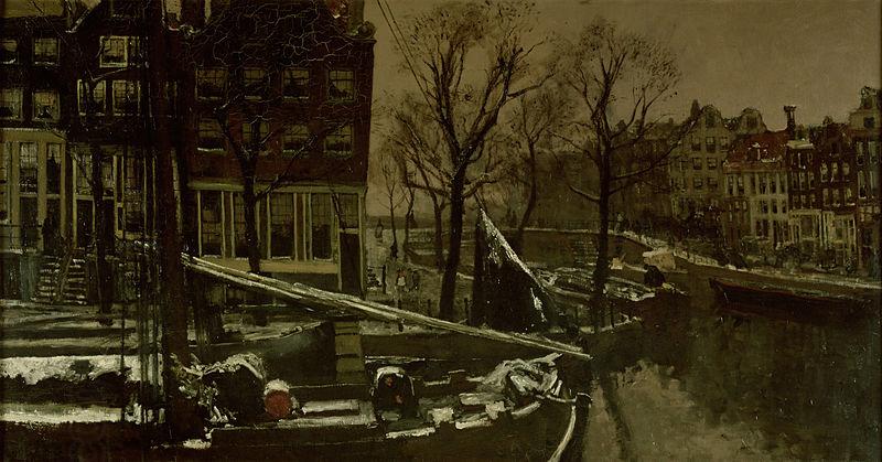 George Hendrik Breitner Winter in Amsterdam oil painting picture